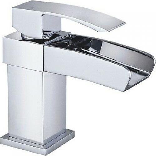 HARLYN Modern Chrome Square Bathroom Basin Mixer, Bath Filler, Shower Tap
