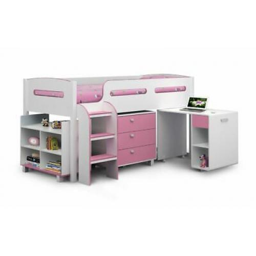 Kimbo Cabin Bed Pink Childrens Kids Bed