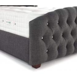 Wolfgang upholstered bed Fabric Chesterfield upholstered  bed frame Double