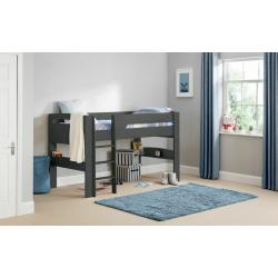 Pluto Midsleeper Anthracite Bed with Blue Star Tent