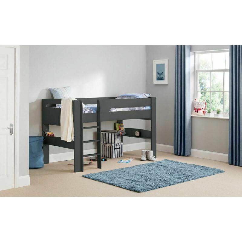 Pluto Midsleeper Anthracite Bed with Blue Star Tent