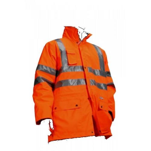 High Visibility Jacket - hi vis jackets Orange Large Size